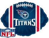 9" Airfill Only NFL Football Balloon Tennessee Titans