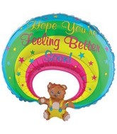 31" Hope You're Feeling Better Soon Bear Balloon