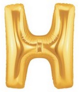 40" Megaloon Large Letter Balloon H Gold
