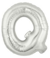 40" Megaloon Large Letter Balloon Q Silver