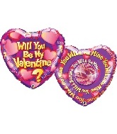 36" Will You Be My Valentine? Spin Balloon