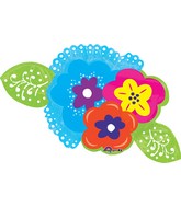 40" Jumbo Bright Flowers Balloon