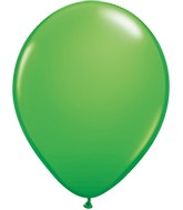 5" Spring Green 100 Count Qualatex Latex Balloons Plain Latex