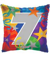 18" Party Number 7 Balloon