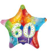 18" 60th Candles Balloon