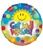 9" Airfill Only Get Well Sunshine Balloon