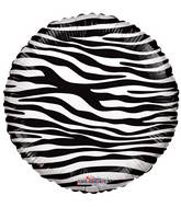 18" Decorator Zebra Print Balloon