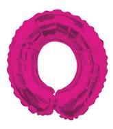 14" Airfill with Valve Only Letter O Hot Pink Balloon