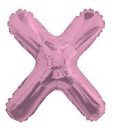 14" Airfill with Valve Only Letter X Pink Balloon