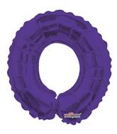 14" Airfill with Valve Only Number 0 Purple Balloon