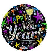 18" New Year Celebration Hol Balloon