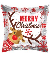 18" Balloon Happy Holidays Reindeer