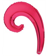 14" Airfill Only Kurly Wave Flamingo Balloon