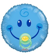 4" Airfill Only Smiley Boy Gellibean Balloon