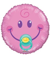4" Airfill Only Smiley Girl Gellibean Balloon