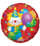 18" Clown with Balloons Balloon