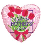 18" Happy Mother's Day Bunch Of Flowers Balloon