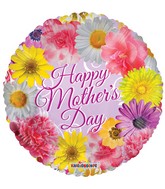 18" Happy Mother's Day Sing Flowers Balloon