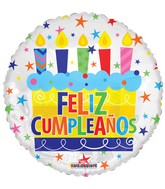 18" Feliz Cumpleaños Cake Balloon