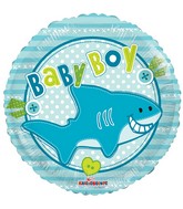 18" Baby Boy Little Shark Balloon
