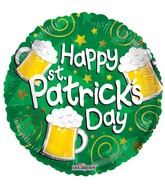 18" Happy St. Patrick's Beers Balloon