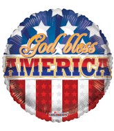 18" God Bless America Balloon
