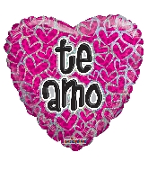 4" Airfill Only Te Amo Chula Holographic Balloon (Spanish)