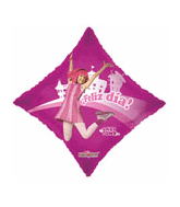 18" Feliz Dia Pink Diamond Balloon (Spanish)