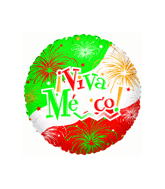 9" Airfill Viva Mexico Balloon (Spanish)
