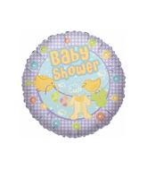 9" Airfill Only Baby Shower Texturas Balloon