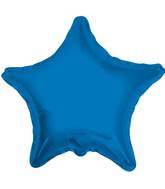 4" Star Blue Royal Brand Convergram Balloon