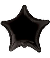 4" Star Black Brand Convergram Balloon