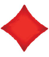 21" Solid Diamond Red Brand Convergram Balloon
