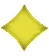 21" Solid Diamond Opaque Citrine Yellow Convergram Balloon