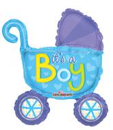 14" Airfill Only Baby Stroller Boy Mini Shape Balloon