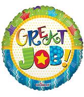 18" Great Job Multicolor Balloon
