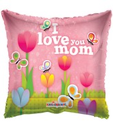 36" I Love You Mom Tulips Balloon