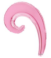 14" Airfill Only Kurly Wave Pink Balloon