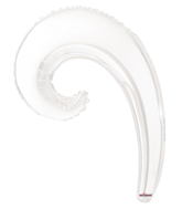 14" Airfill Only Airfill Only Kurly Wave White Gellibean Balloon