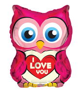18" Owl With Heart Shape