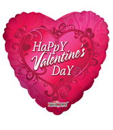 18" Happy Valentine's Day Paisley Balloon
