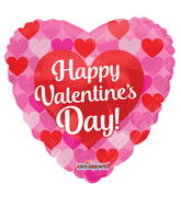 9" Airfill Only Happy Valentine's Day Many Hearts