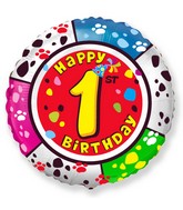 18" Round Number 1 Balloon
