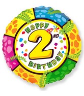 18" Round Number 2 Balloon