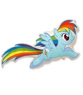 40" My Little Pony Rainbow Dash Balloon