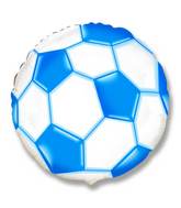 18" Soccer / Football Balloon Blue