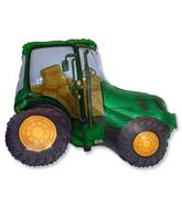 31" Green Tractor Shape Foil Balloon