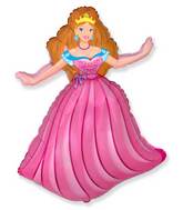 38" Princess Shape Foil Balloon