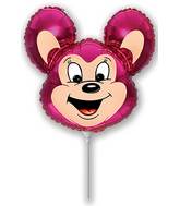 Mini Airfill Mighty Mouse Fuchsia Balloon