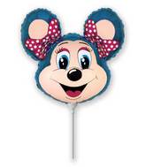 Airfill Only lolly Mouse Blue Balloon